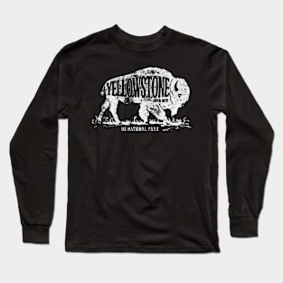 Yellowstone National Park Bison Buffalo Long Sleeve T-Shirt